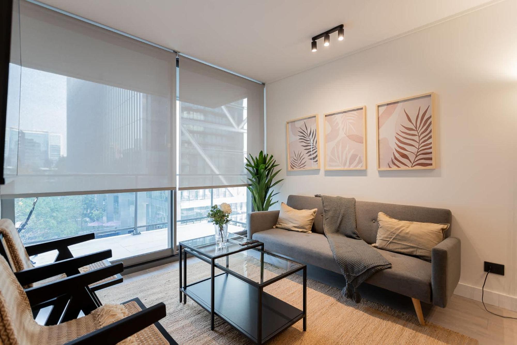 Apartamento Stylish 1br Sleep Shop Near Araucano Park